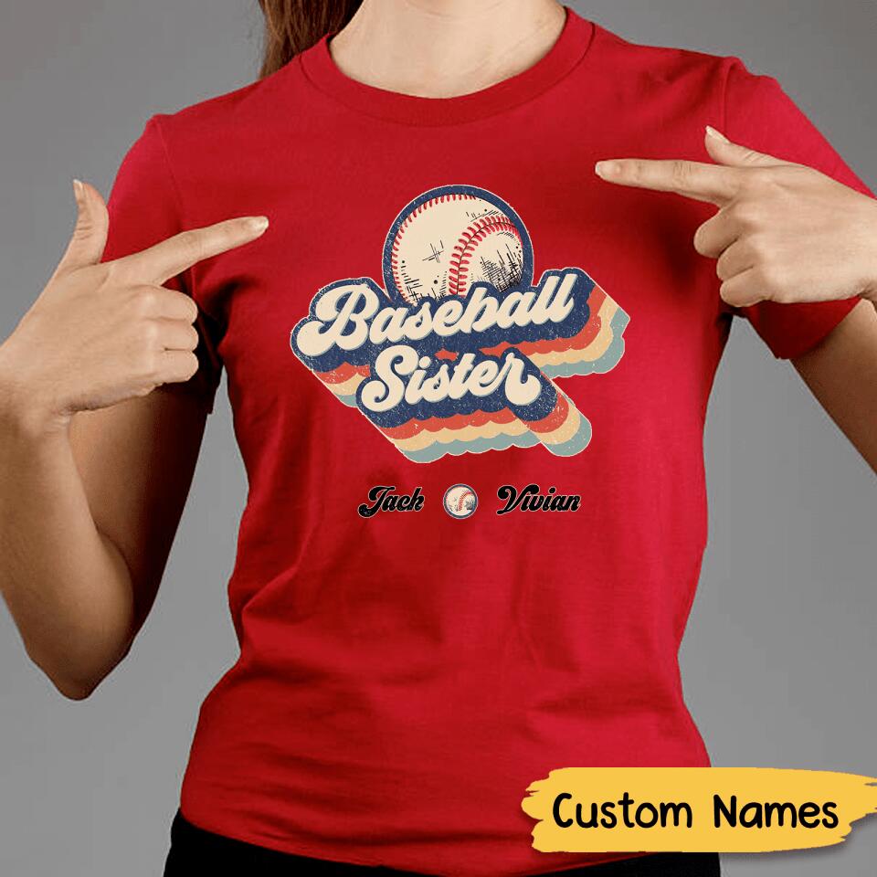 Personalized Retro Baseball Mom Unisex T-shirt