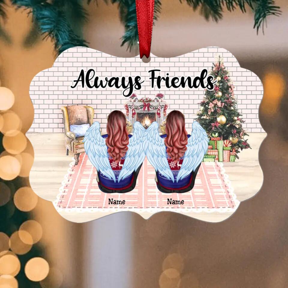 Always Sisters - Personalized Christmas Ornament