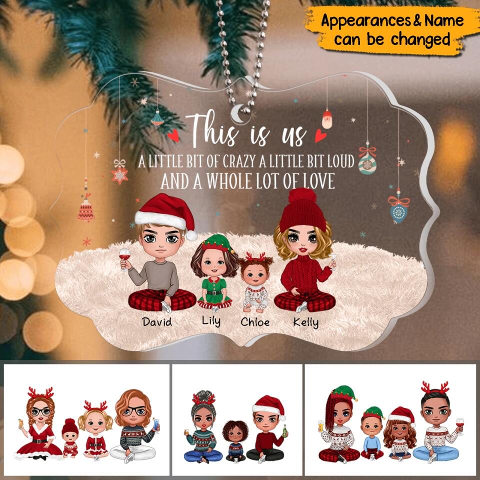 Personalized Family Christmas Acrylic Ornament - This is Us - Gift for Family