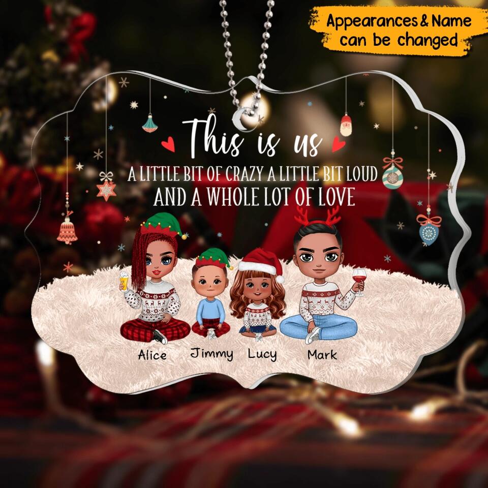 Personalized Family Christmas Acrylic Ornament - This is Us - Gift for Family