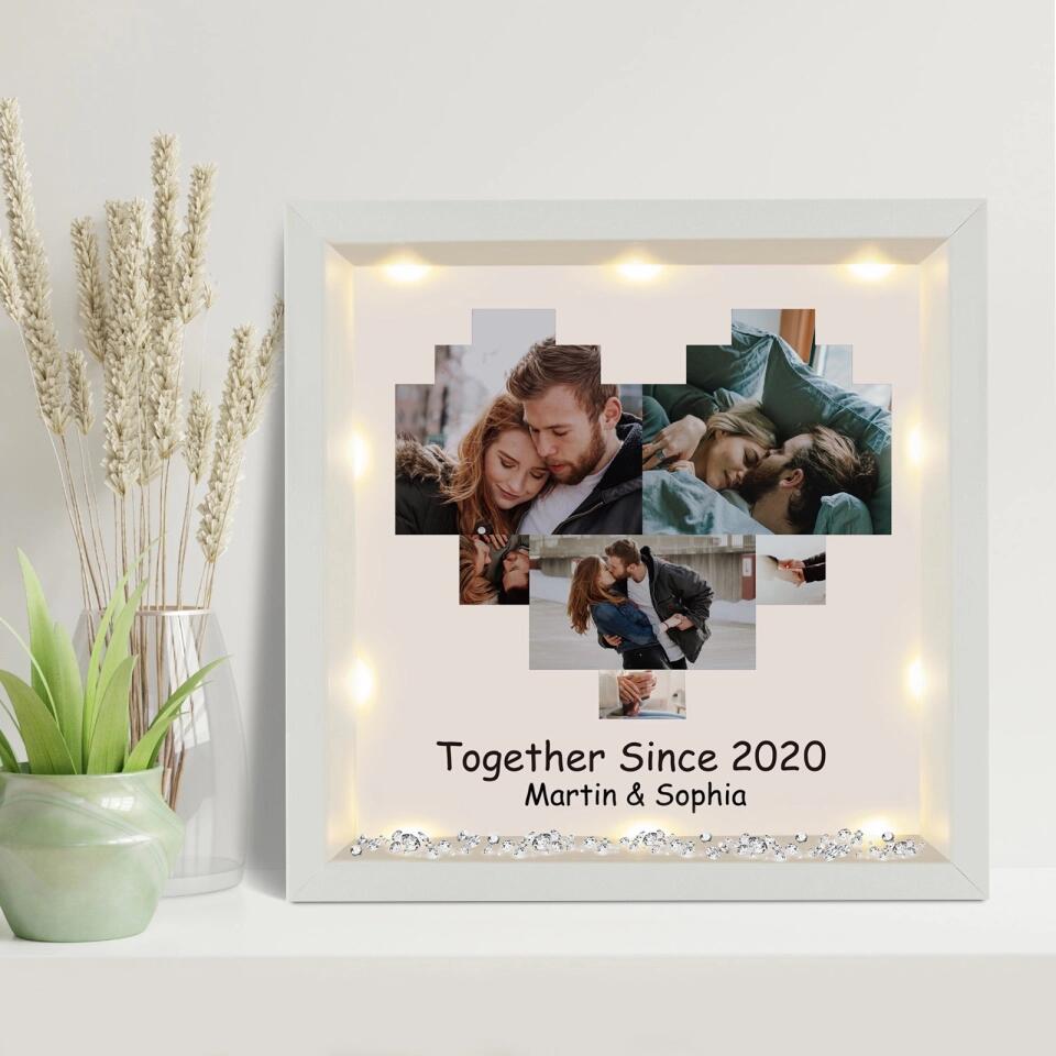 We Have Been Together Since That Year - Personalized Light-Up Frame - Valentine's Day Gift for Her/Him