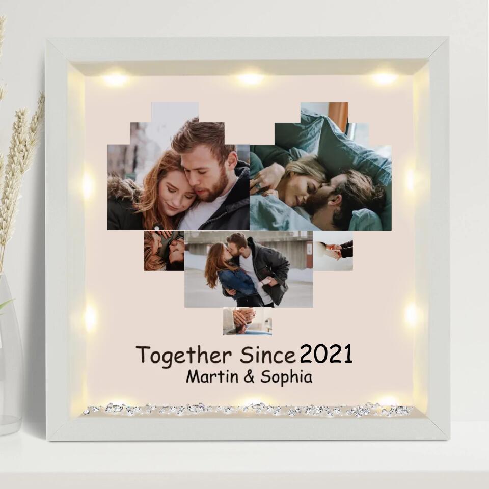 We Have Been Together Since That Year - Personalized Light-Up Frame - Valentine's Day Gift for Her/Him