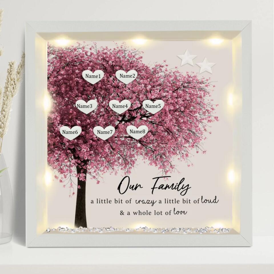 Personalized Family Tree Light-up Frame