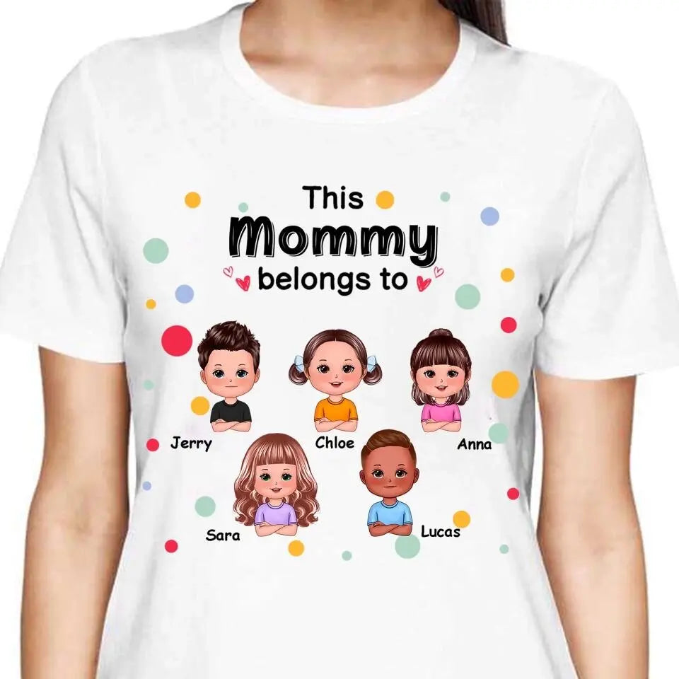 This Dad Mom Grandma Grandpa Belongs To Cute Doll Kids Personalized T-Shirt/Hoodie - Best Gift For Family