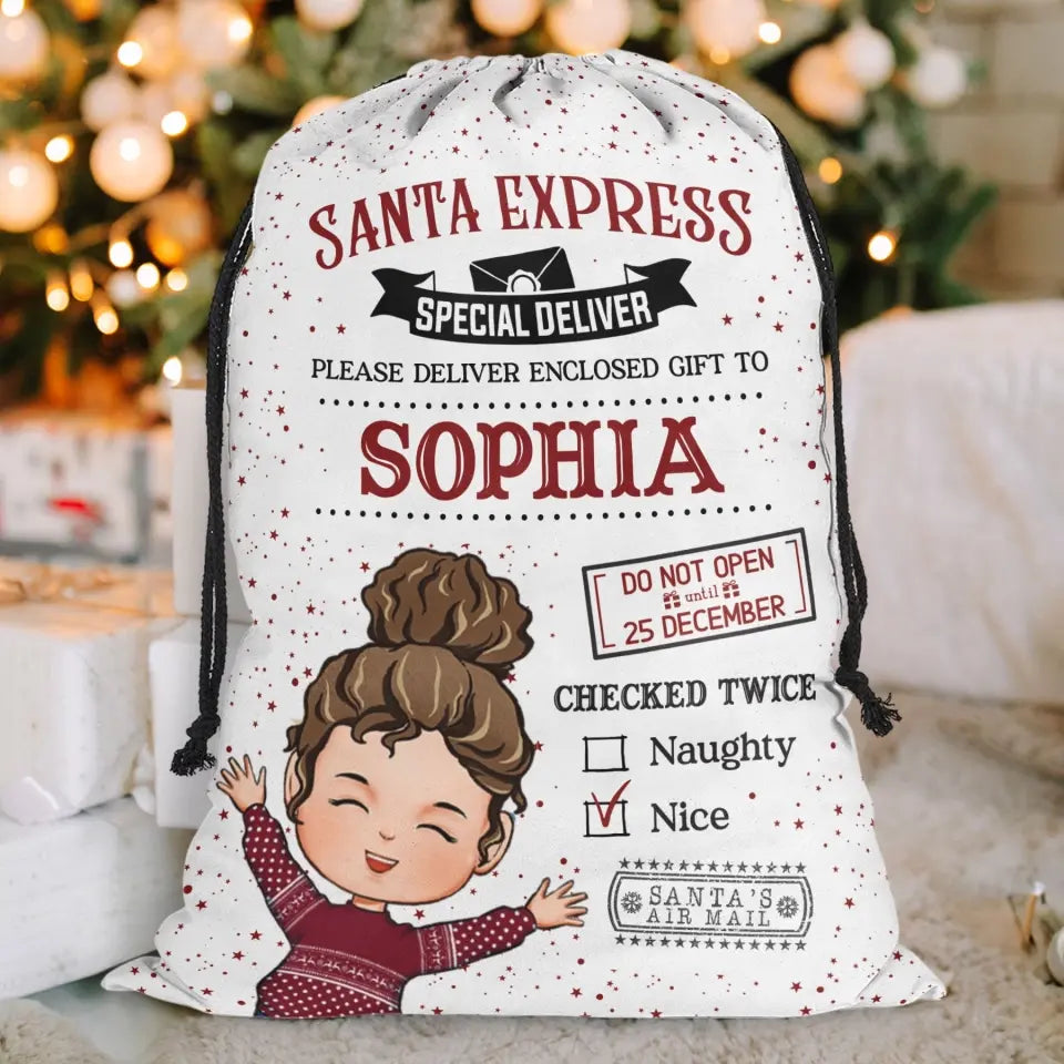 Christmas Santa Sack From North Pole For Kids - Personalized Christmas Sack