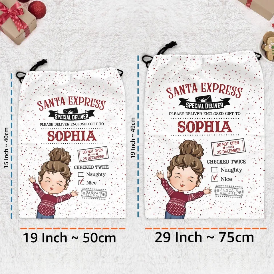 Christmas Santa Sack From North Pole For Kids - Personalized Christmas Sack