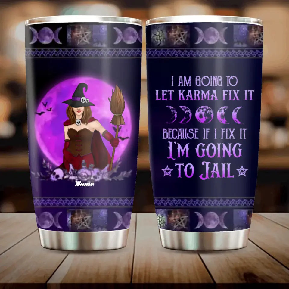 Tumbler - Gift Idea For Halloween/Witch Lovers - I'm The Crazy Witch