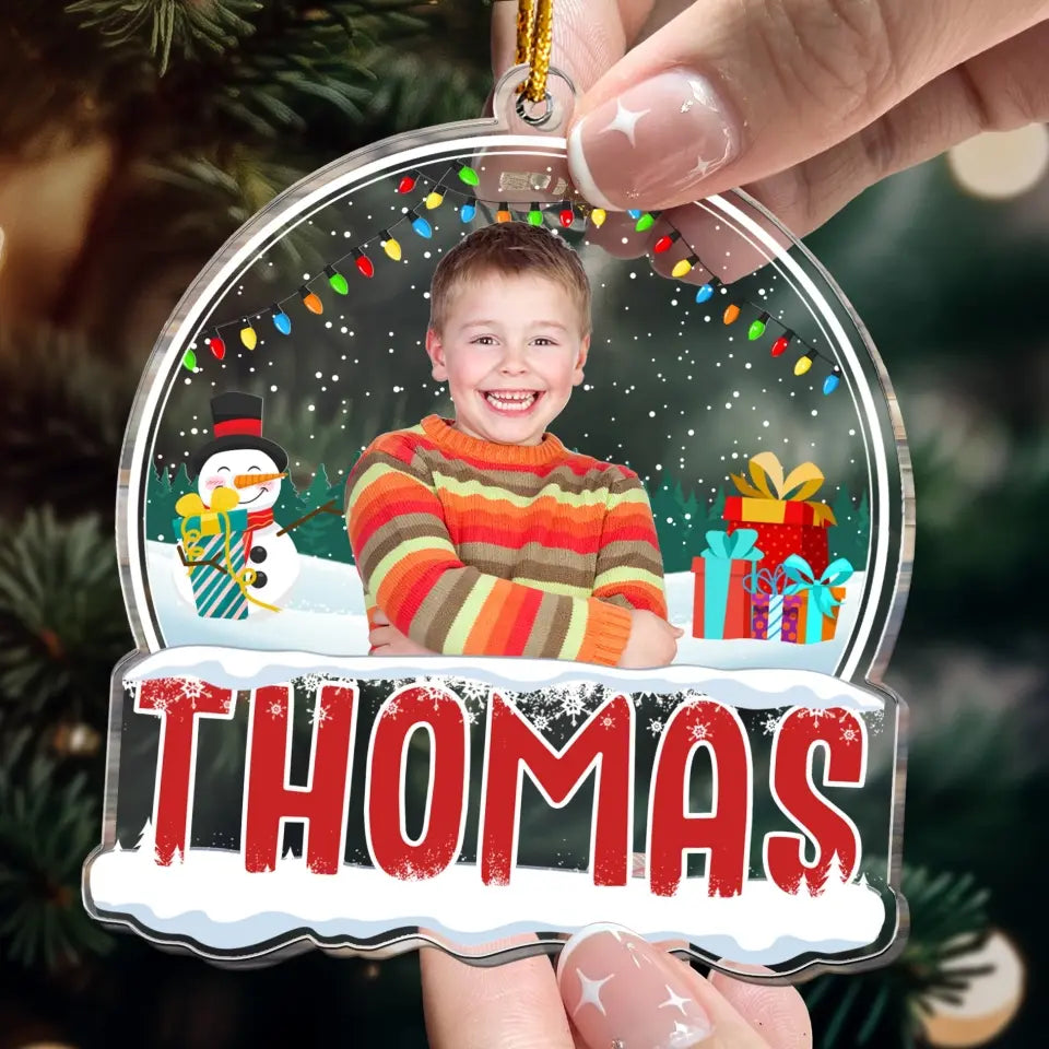 2023 Kids Custom Christmas Names - Personalized Acrylic Photo Ornament