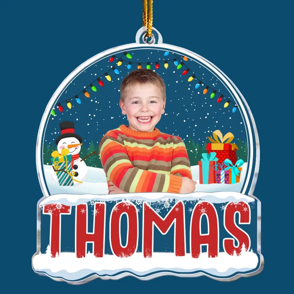 2023 Kids Custom Christmas Names - Personalized Acrylic Photo Ornament