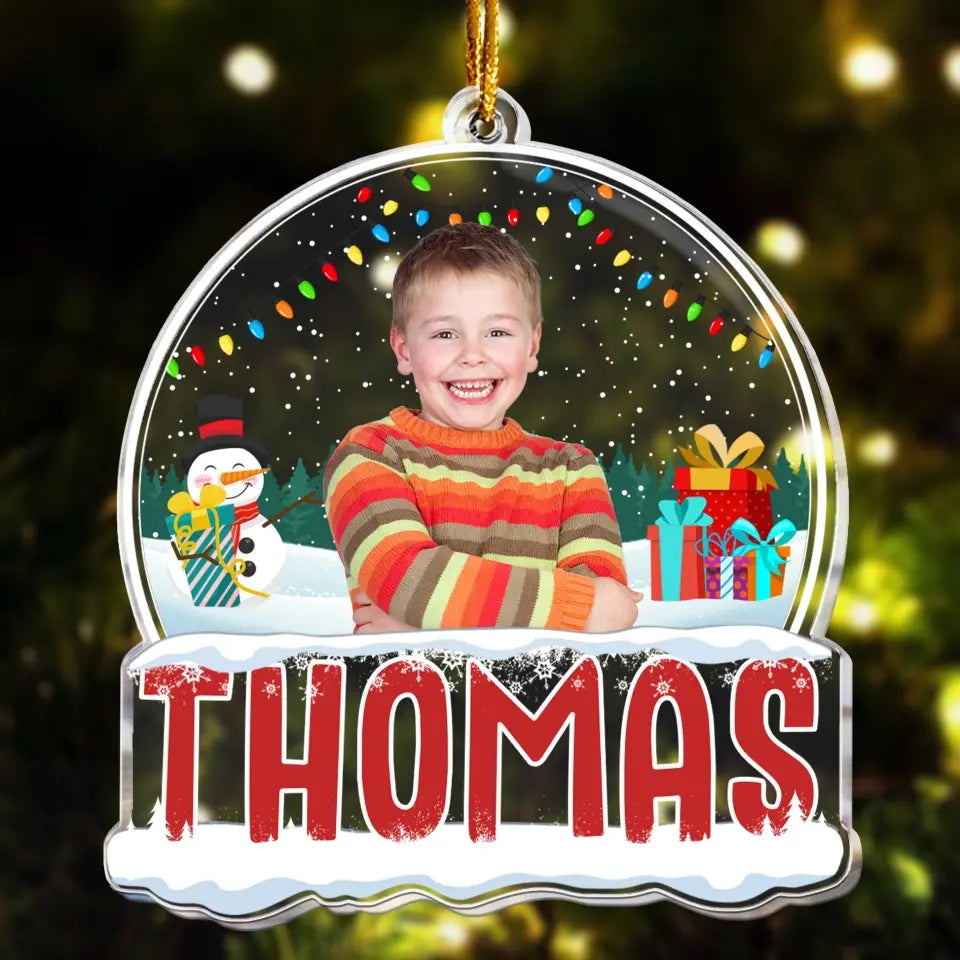 2023 Kids Custom Christmas Names - Personalized Acrylic Photo Ornament