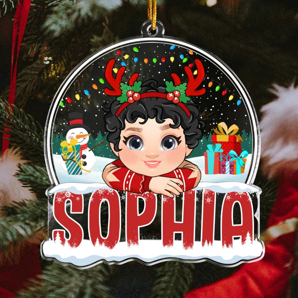 2023 Kids Custom Christmas Names - Personalized Acrylic Photo Ornament