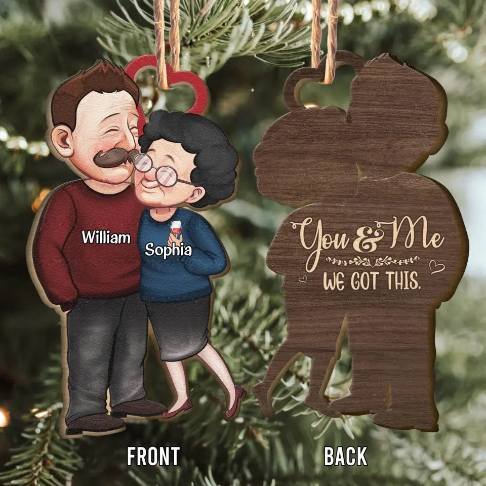 2023 Christmas Old Senior Couples Anniversary - Personalized Wooden Ornament