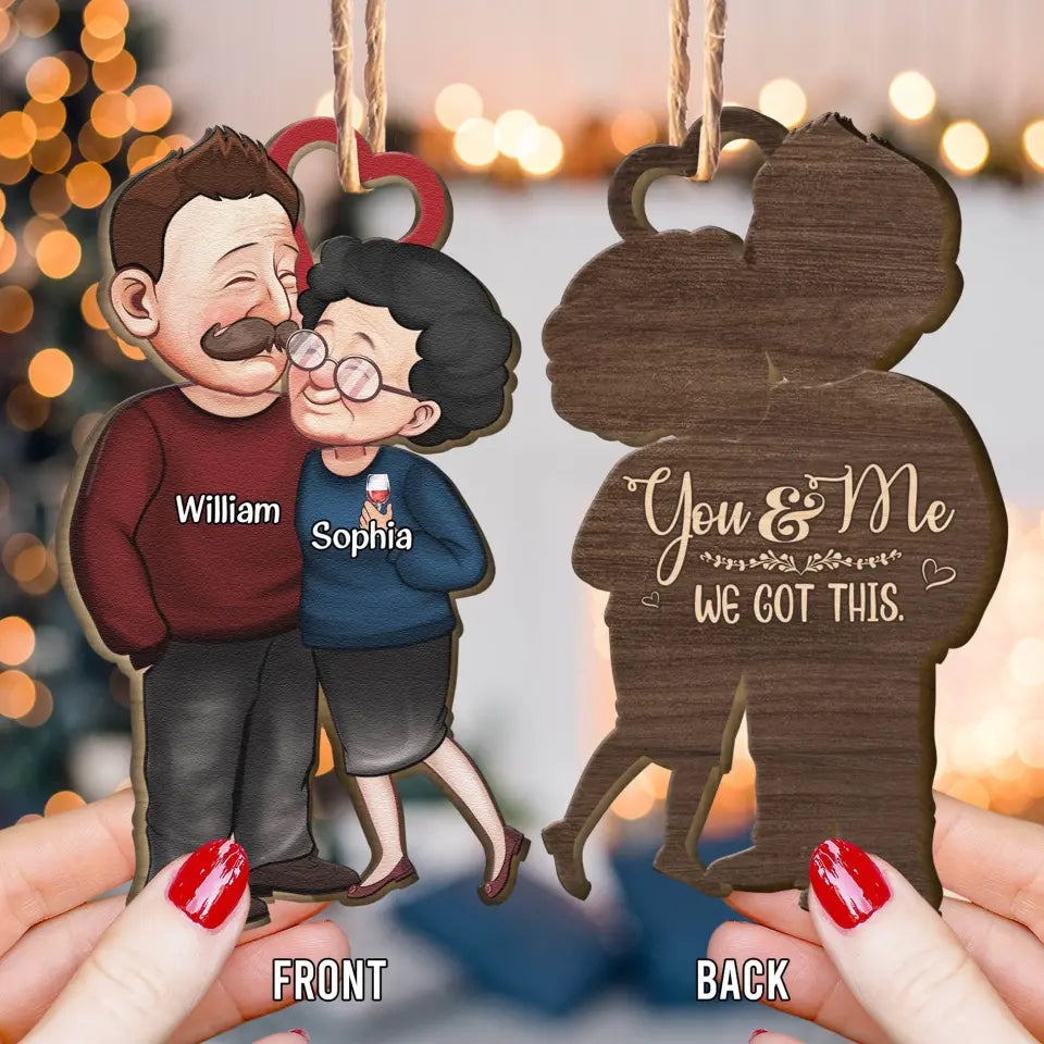 2023 Christmas Old Senior Couples Anniversary - Personalized Wooden Ornament