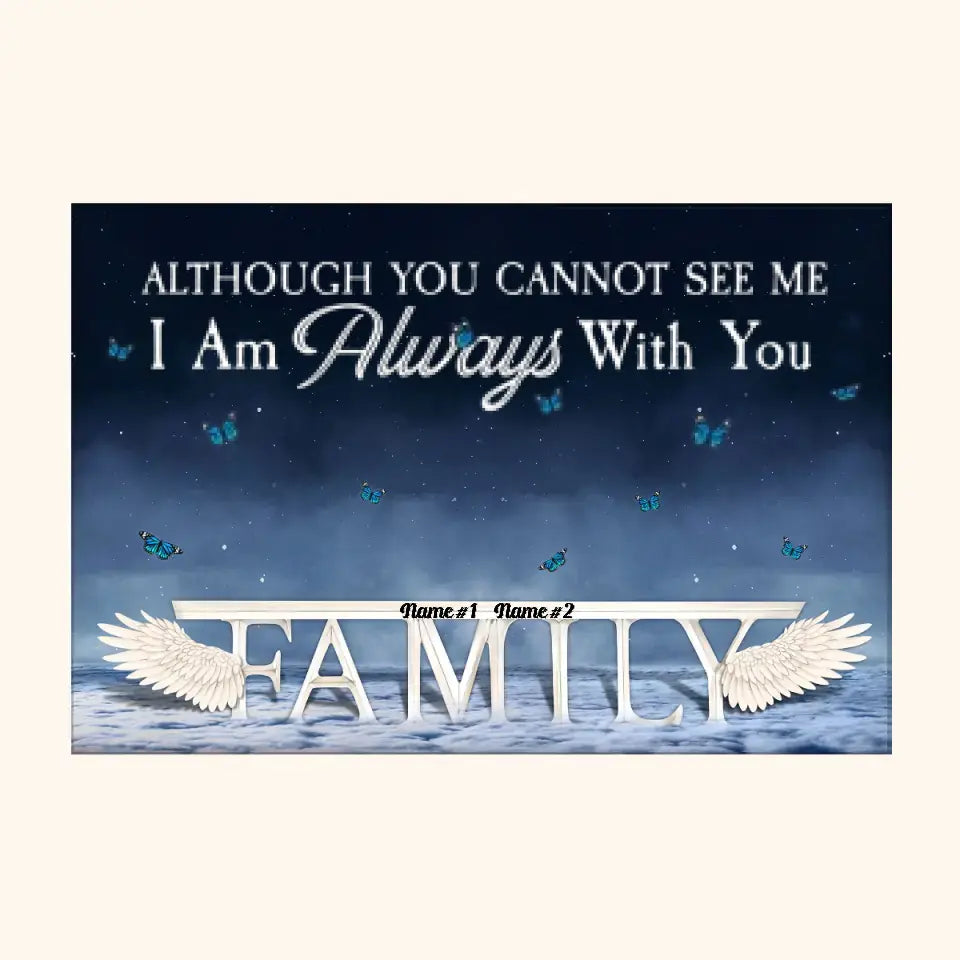 Heaven In Our Home - Personalized Poster/Wrapped Canvas - Memorial Gift For Family Members, Mom, Dad, Siblings