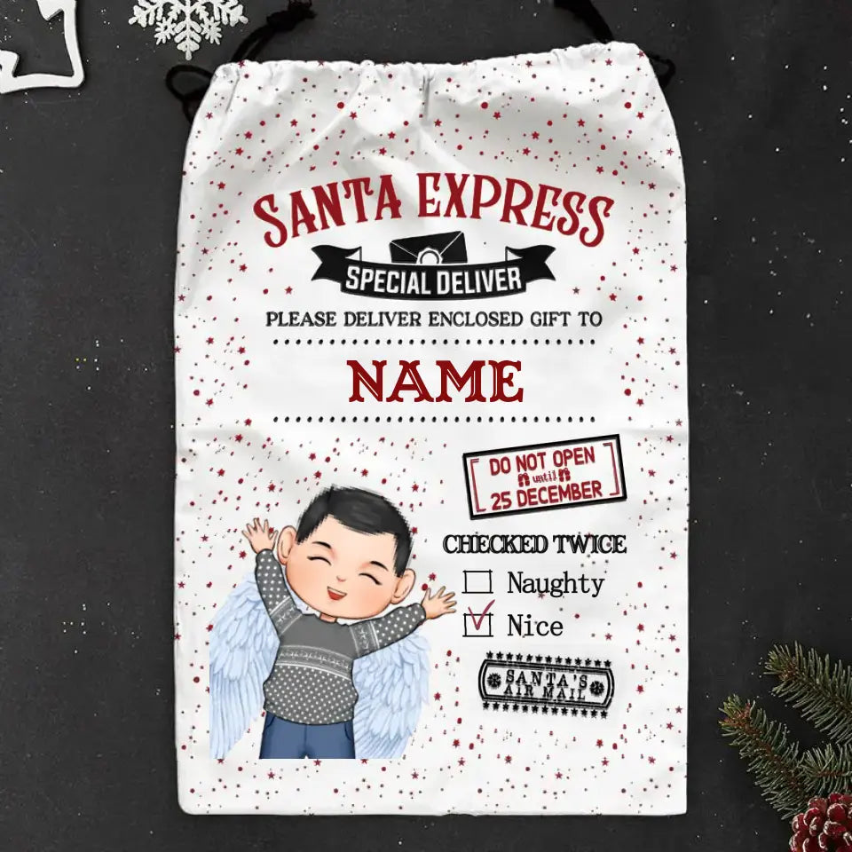 Christmas Santa Sack From North Pole For Kids - Personalized Christmas Sack