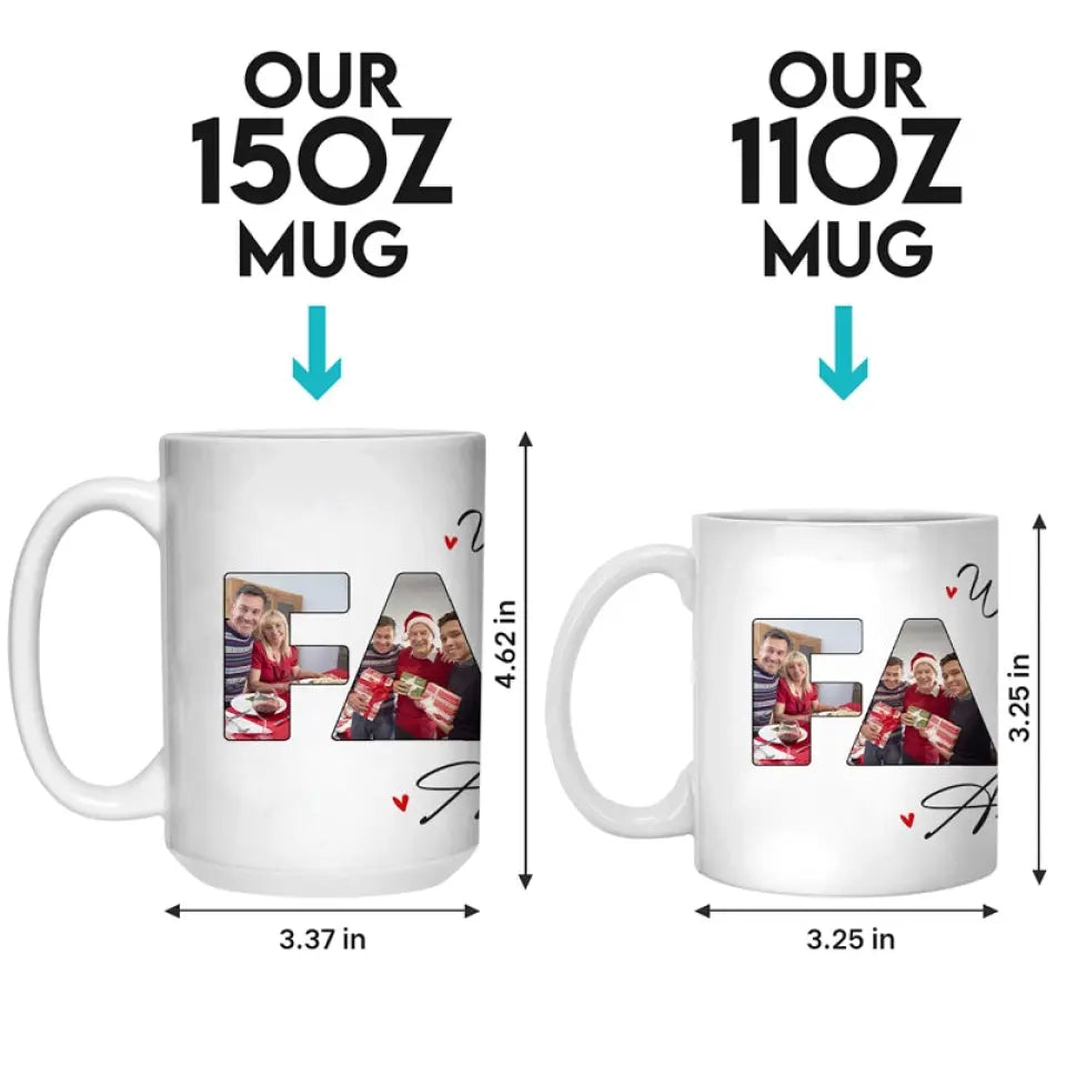 Where Love Never Ends - Family Personalized Custom Mug - Gift For Family Members