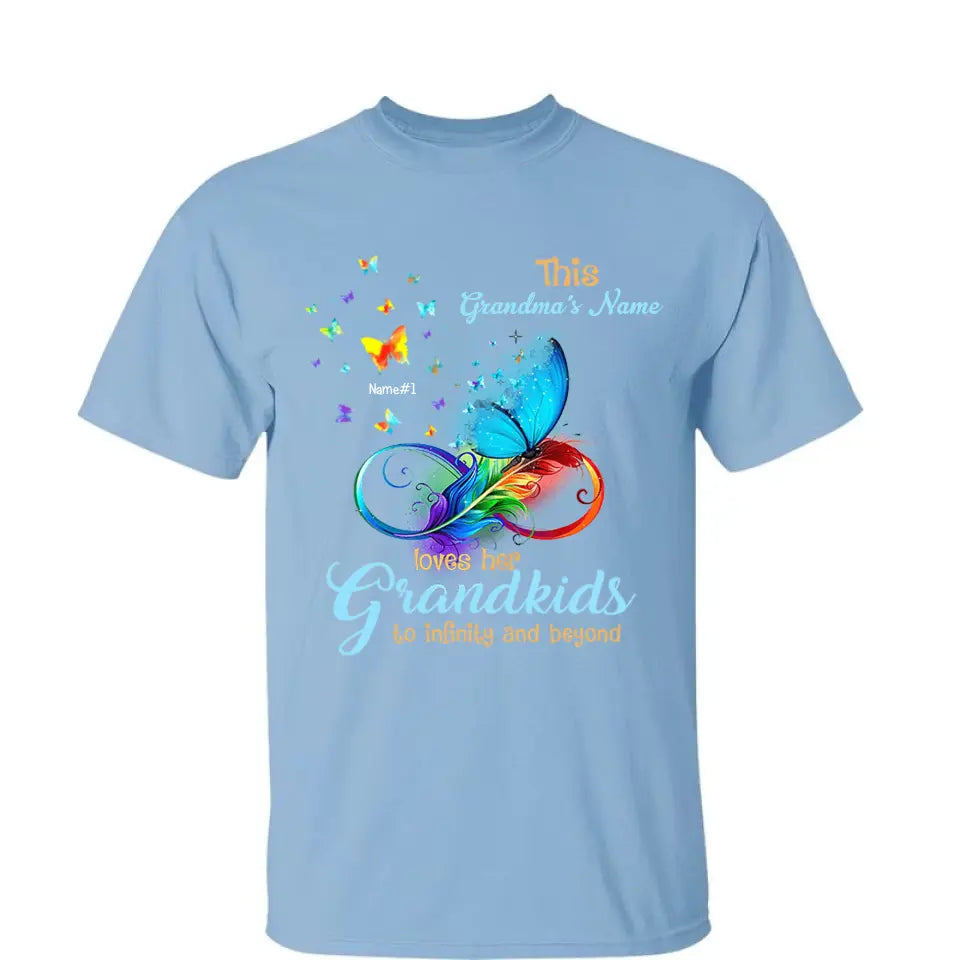 Grandma Loves Grandkids To Infinity And Beyond Personalized Shirt