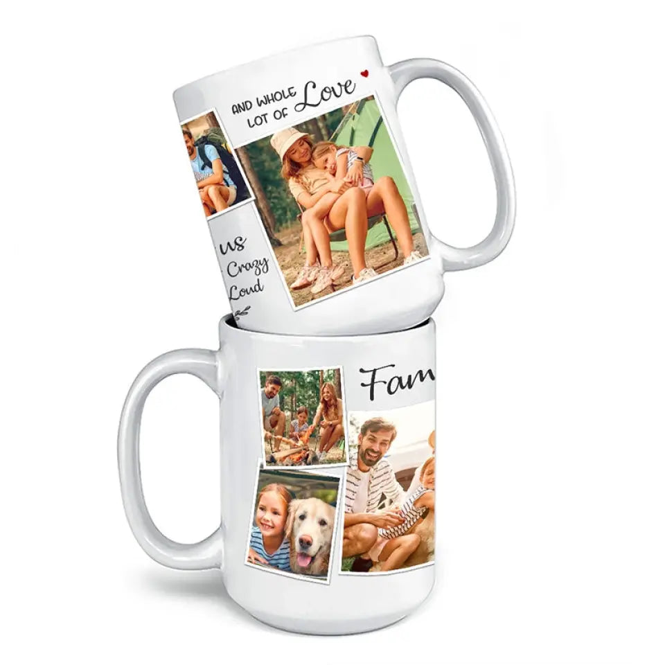 This Is Us, A Little Bit Of Crazy - Family Personalized Custom Mug - Gift For Family Members