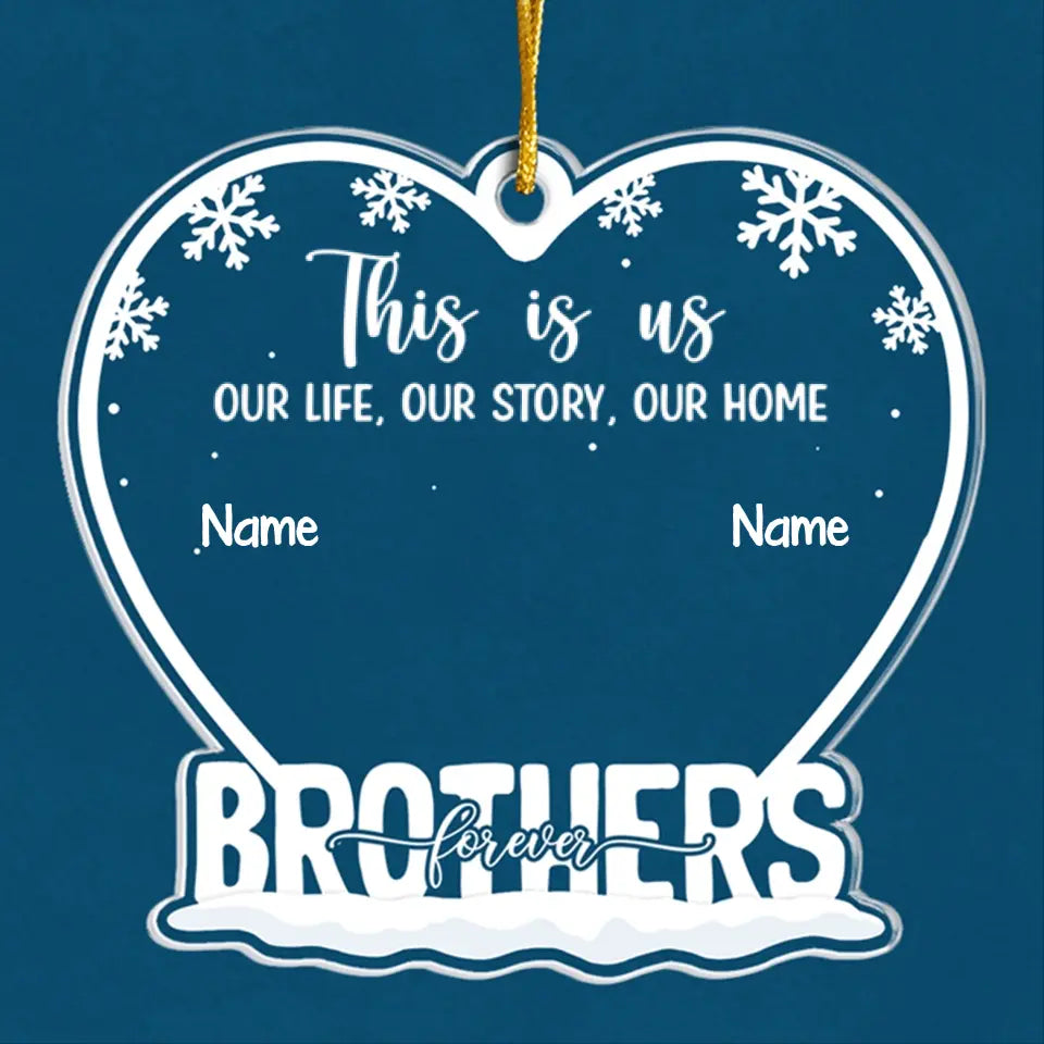 This Is Us - Family Personalized Custom Ornament - Acrylic Custom Shaped - Christmas Gift For Family Members