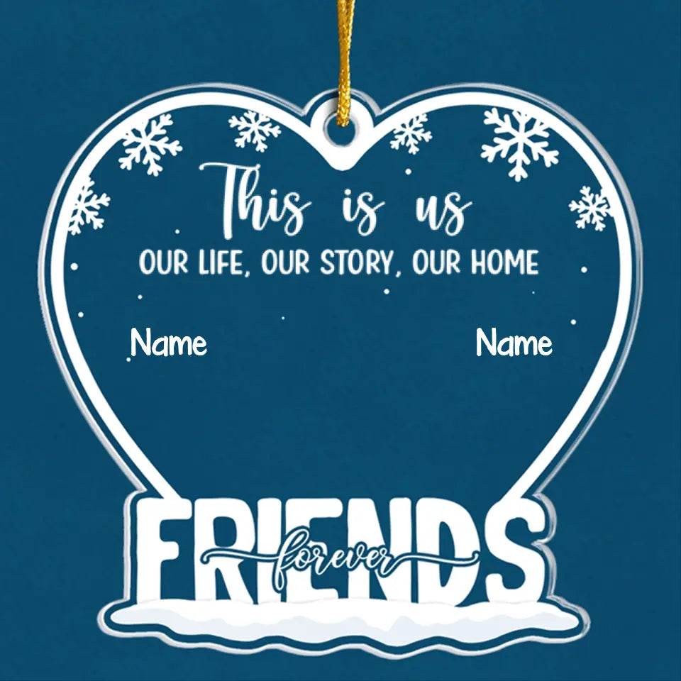 This Is Us - Family Personalized Custom Ornament - Acrylic Custom Shaped - Christmas Gift For Family Members