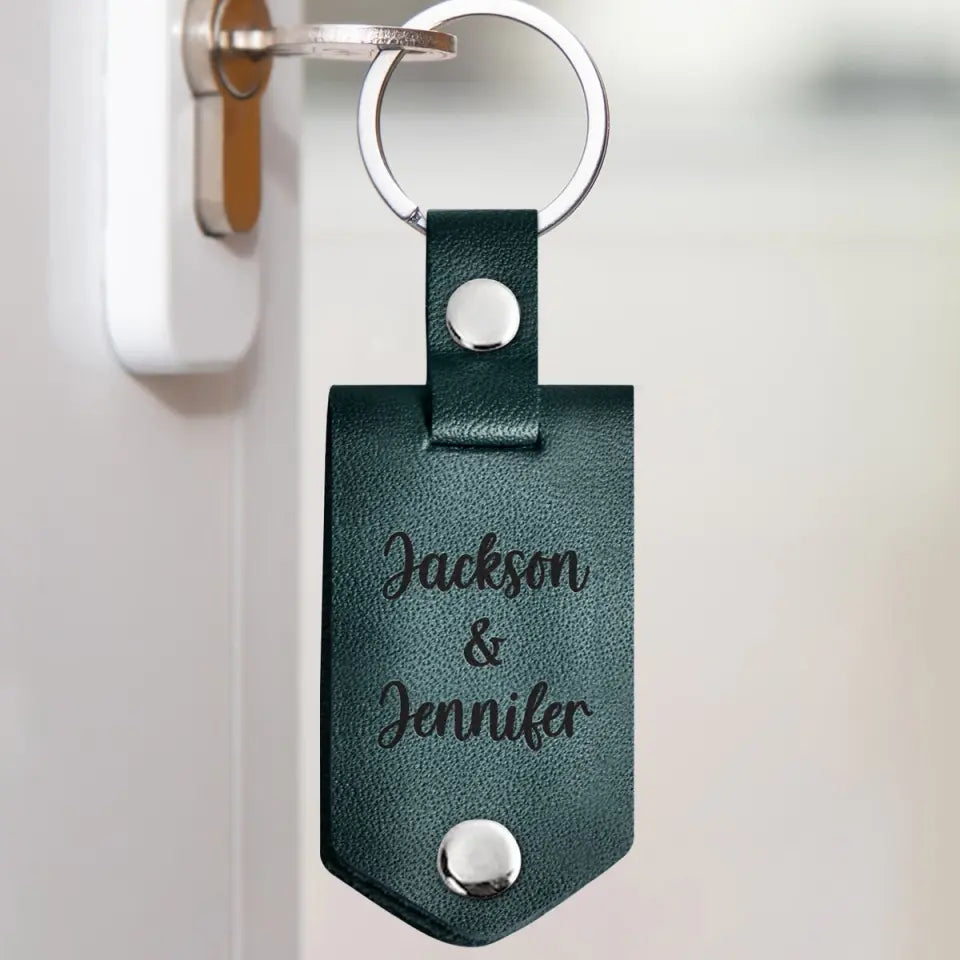 Custom Photo You Are My Favorite - Gift For Couples - Personalized Leather Photo Keychain