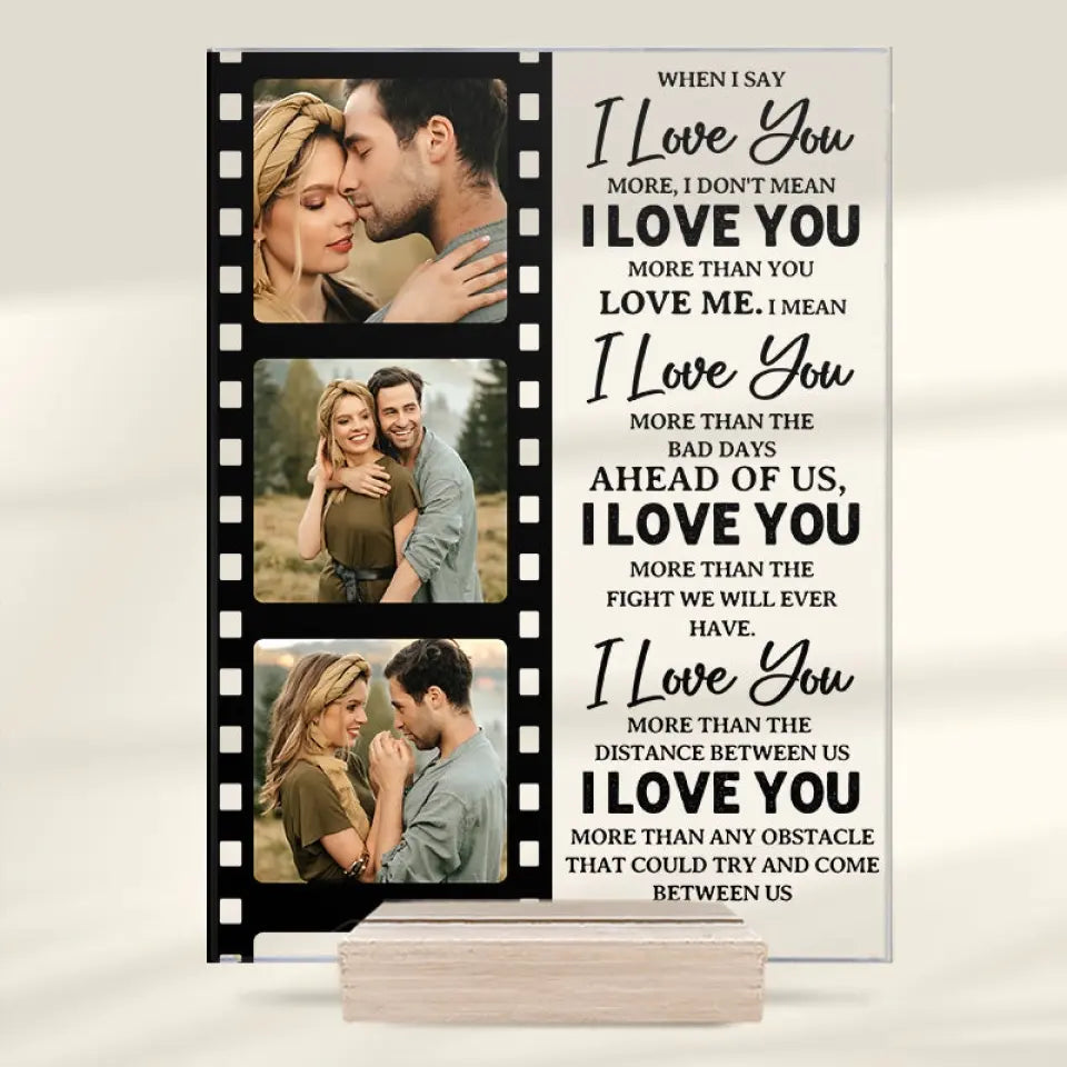 Custom Photo I Found The One Whom My Soul Loves - Couple Personalized Custom Rectangle Shaped Acrylic Plaque - Gift For Husband Wife, Anniversary