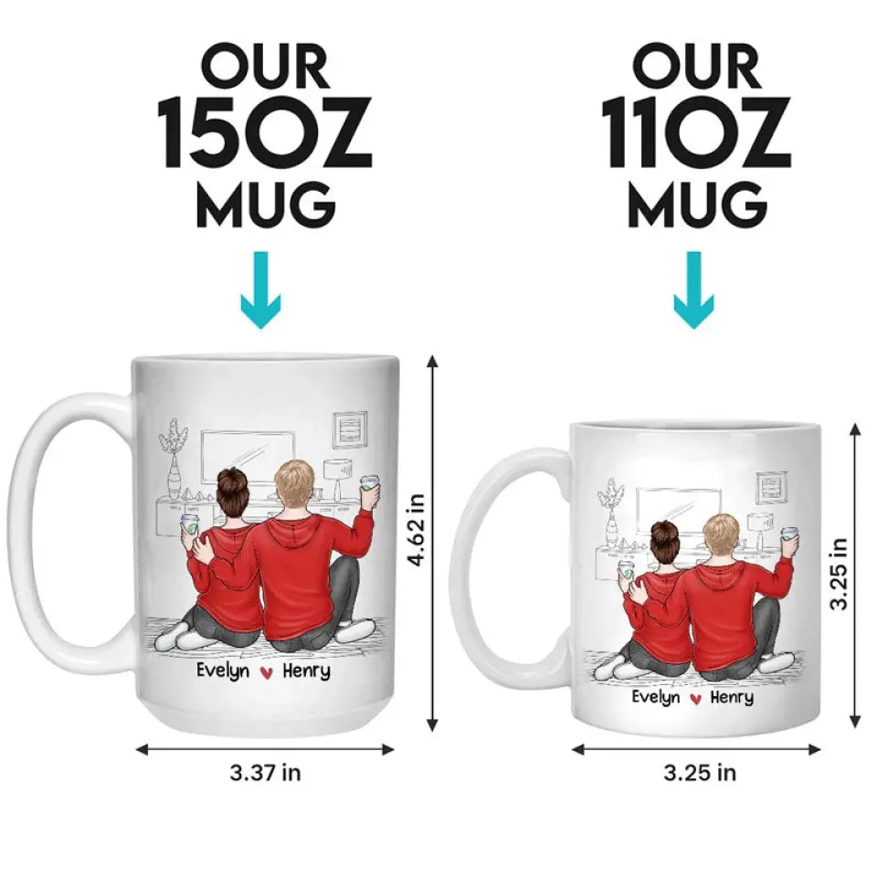 I Promise To Still Grab Your Butt - Couple Personalized Custom Mug - Gift For Husband Wife, Anniversary