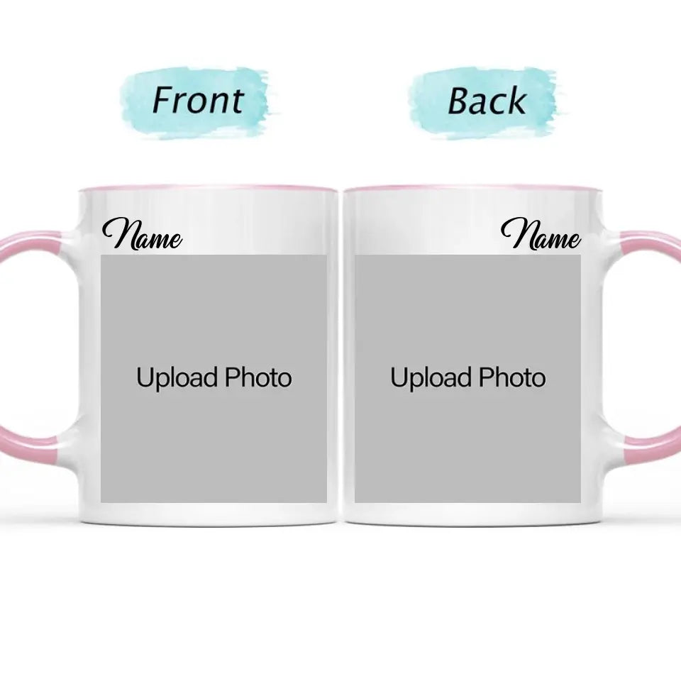 Custom Photo Pet Name - Gift For Pet Lovers - Personalized Accent Mug