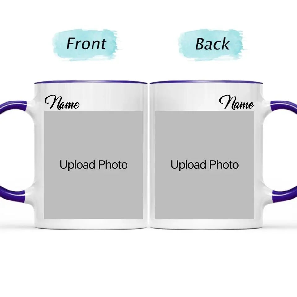 Custom Photo Pet Name - Gift For Pet Lovers - Personalized Accent Mug