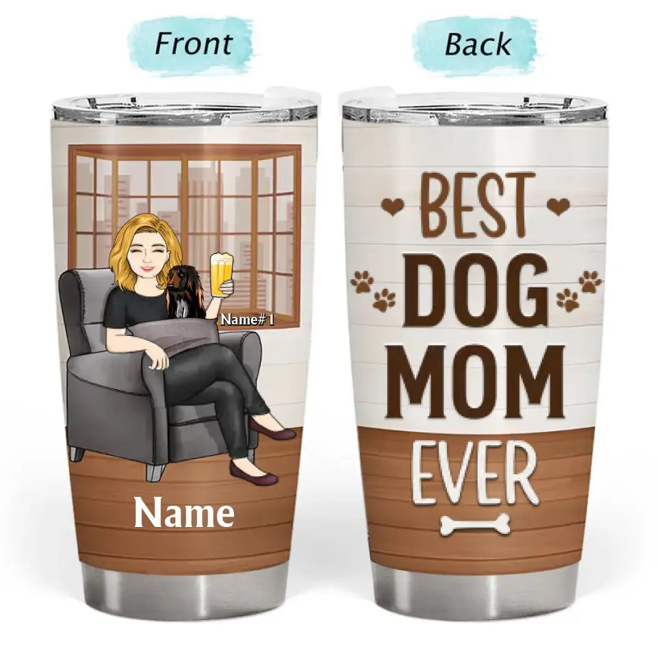 Thank You Best Dog Mom Ever - Mother Gift - Personalized Custom Tumbler