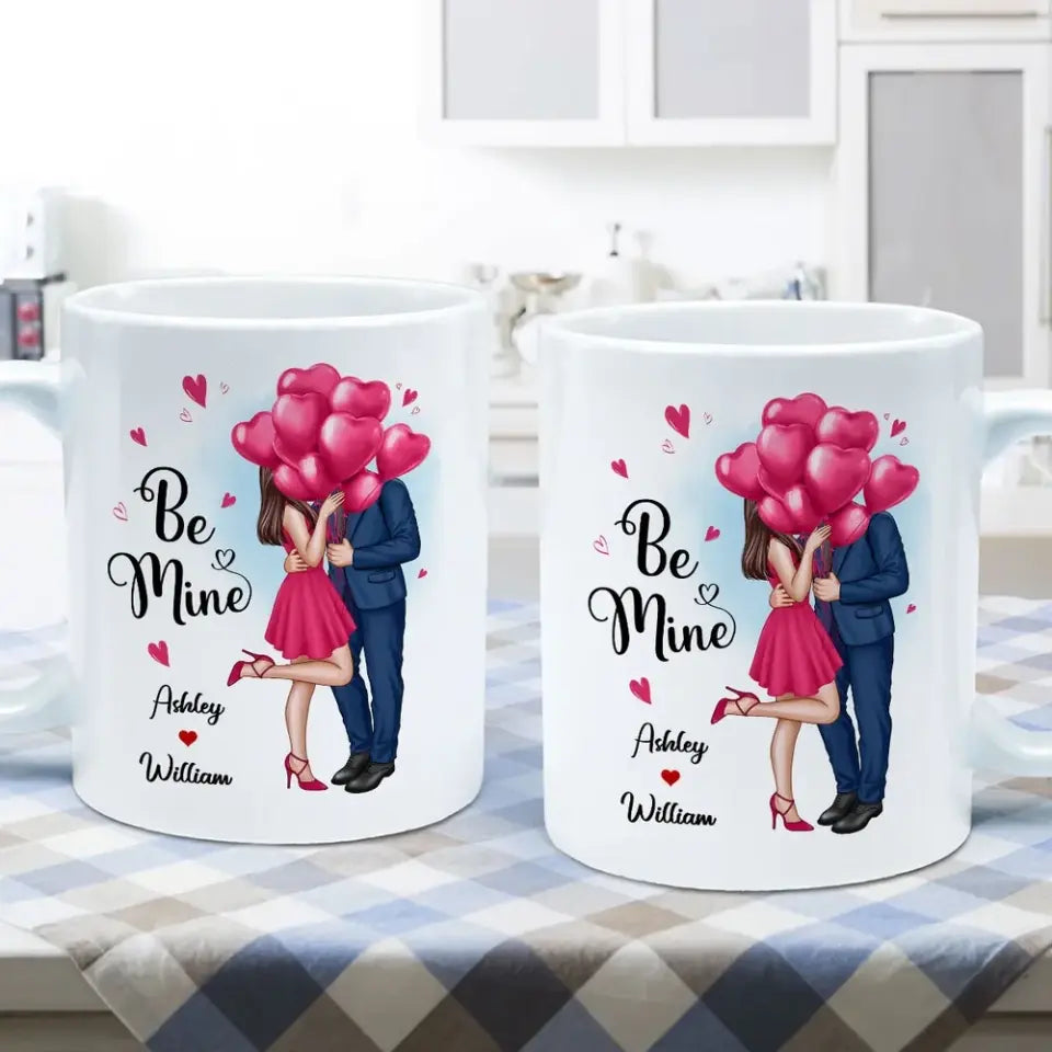 Elegant Couple Be Mine Personalized Mug