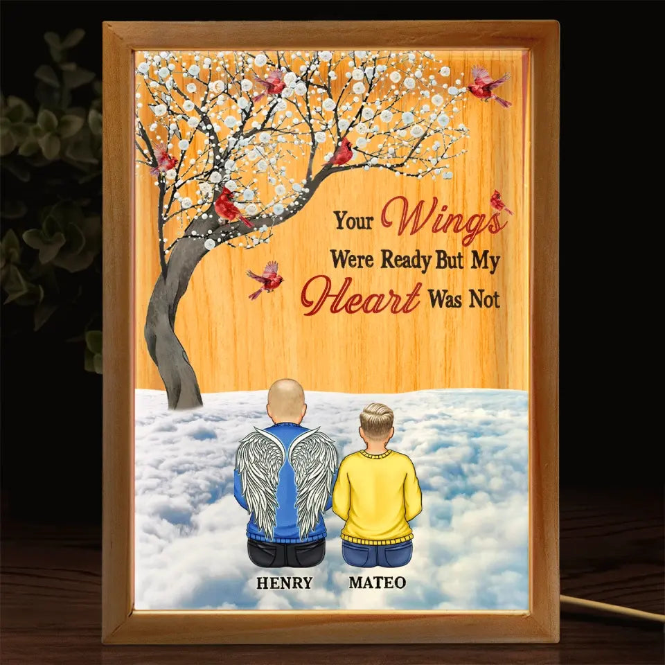 I Am Always With You - Memorial, Family Gift - Personalized Picture Frame Light Box