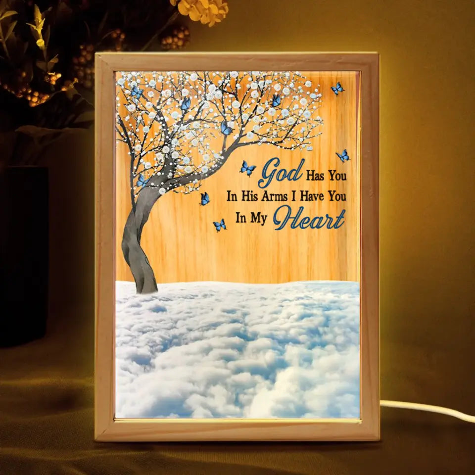 I Am Always With You - Memorial, Family Gift - Personalized Picture Frame Light Box