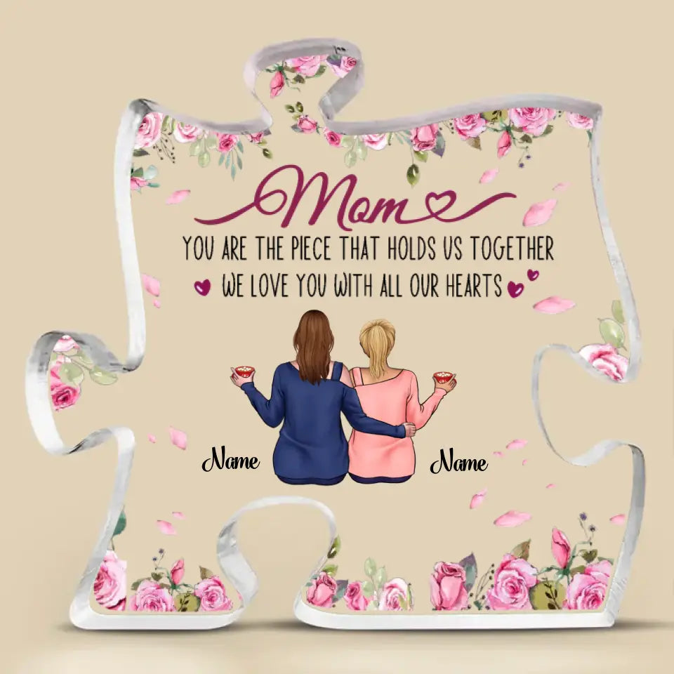 Mother & Daughters - Personalized Plaque - Gift for Family