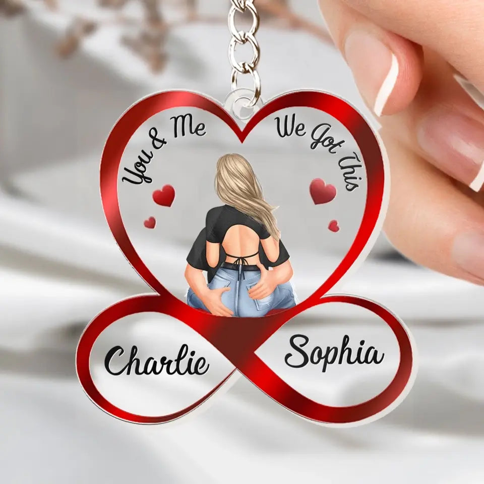 You & Me We Got This Couples - Personalized Acrylic Keychain