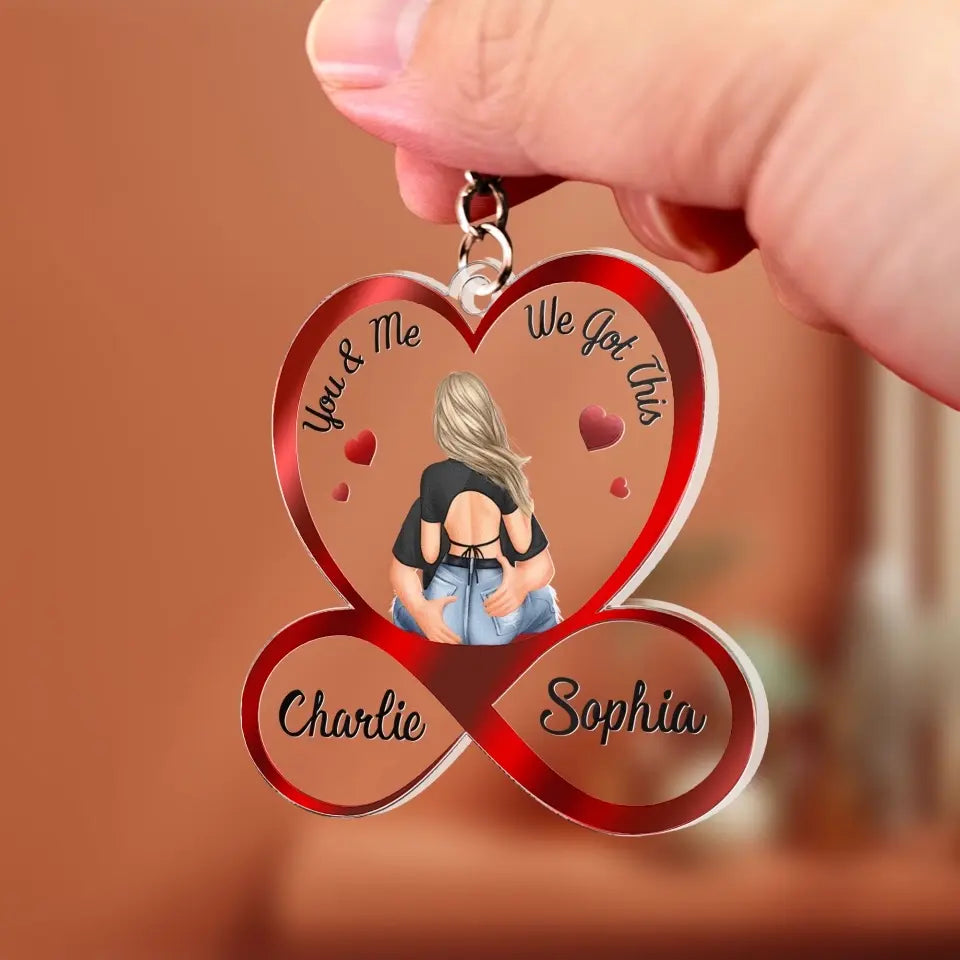 You & Me We Got This Couples - Personalized Acrylic Keychain