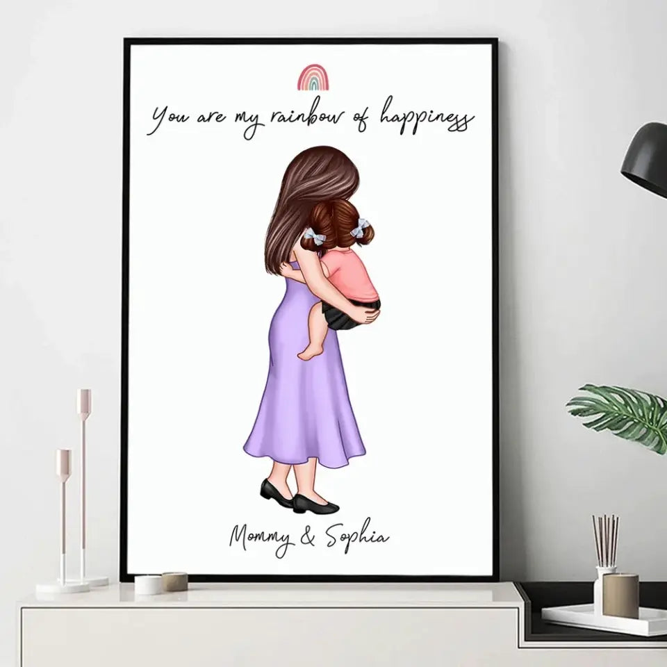 You Are My Everything Mom Holding Kid Personalized Poster