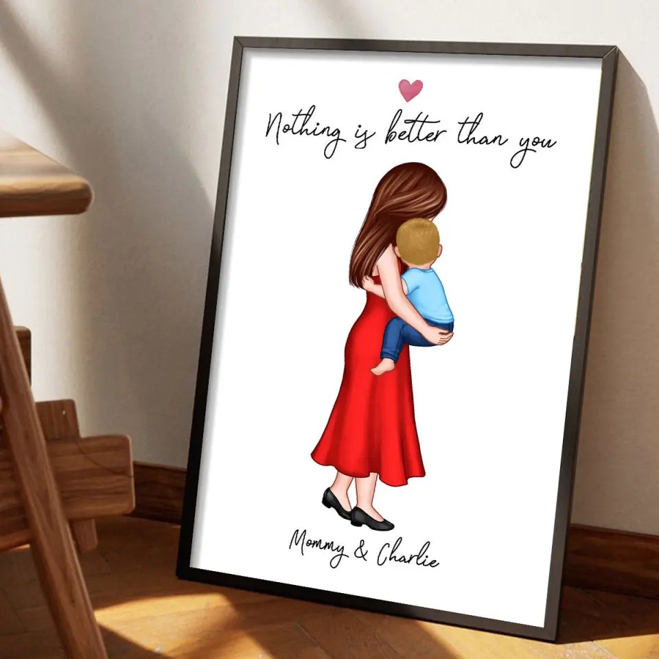 You Are My Everything Mom Holding Kid Personalized Poster