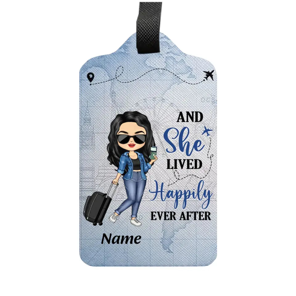 Just A Girl Boy Who Loves Traveling - Gift For Traveling Lovers - Personalized Luggage Tag