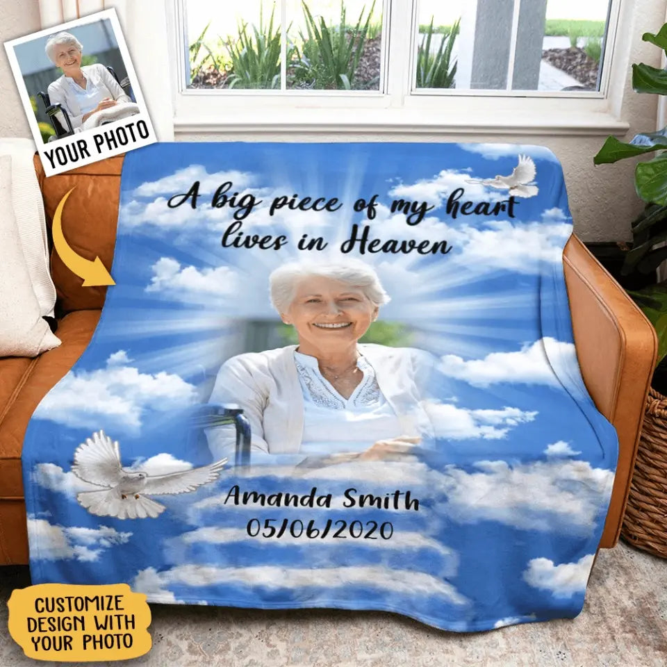 In Loving Memories Custom Photo Blanket Memorial