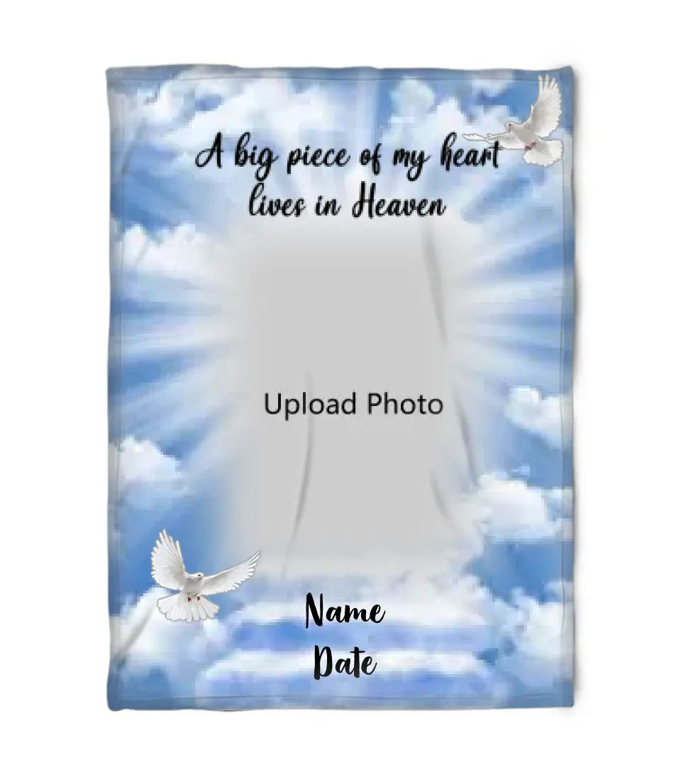 In Loving Memories Custom Photo Blanket Memorial