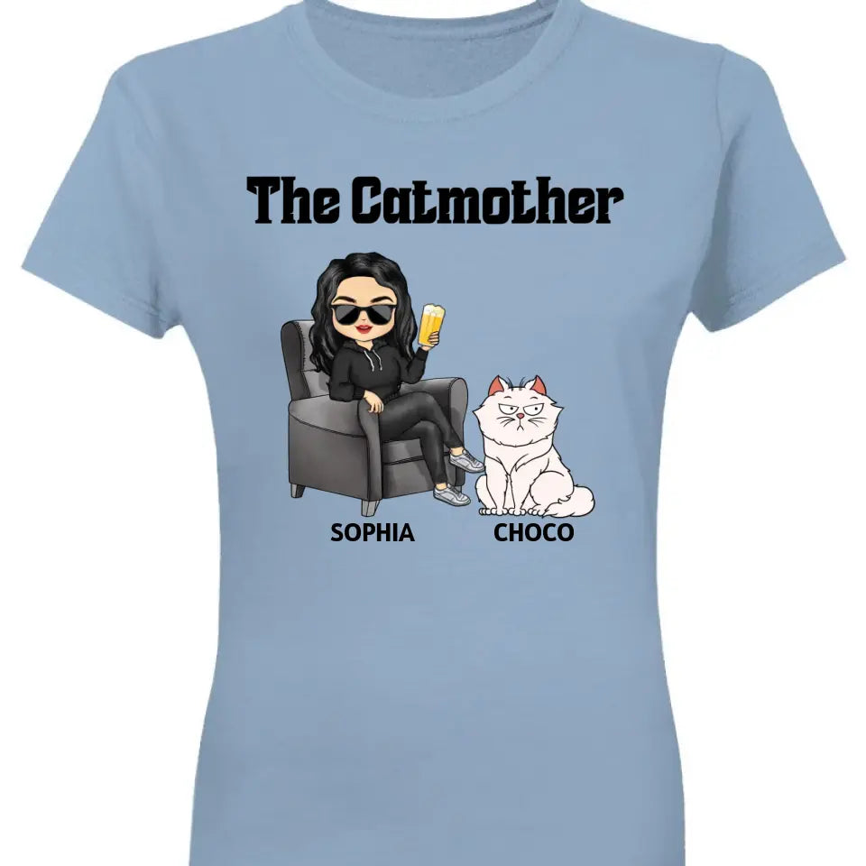 The Cat Mother - Gift For Cat Moms, Cat Lovers, Women - Personalized T Shirt