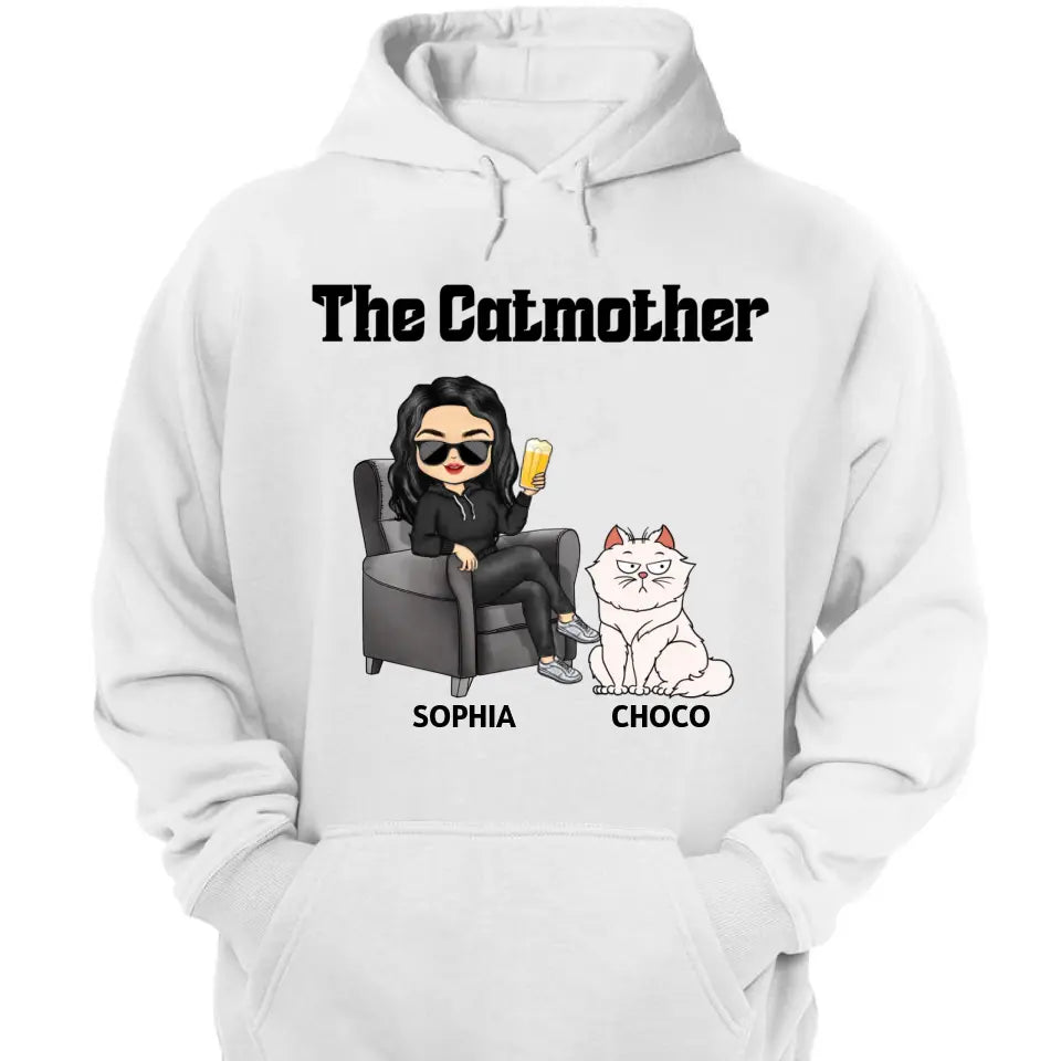 The Cat Mother - Gift For Cat Moms, Cat Lovers, Women - Personalized T Shirt