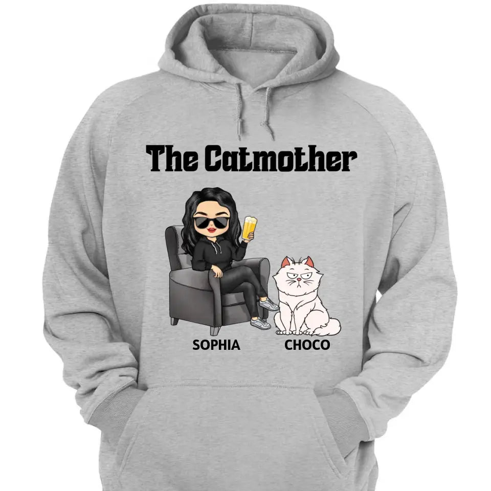 The Cat Mother - Gift For Cat Moms, Cat Lovers, Women - Personalized T Shirt