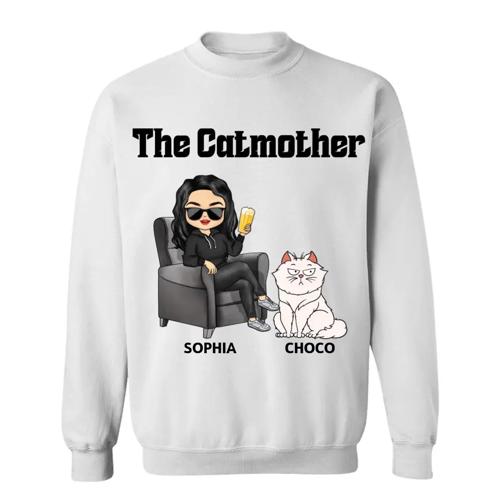 The Cat Mother - Gift For Cat Moms, Cat Lovers, Women - Personalized T Shirt