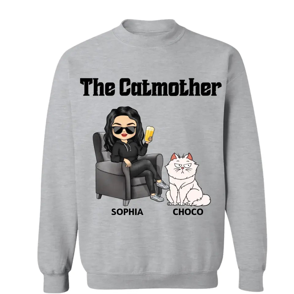 The Cat Mother - Gift For Cat Moms, Cat Lovers, Women - Personalized T Shirt