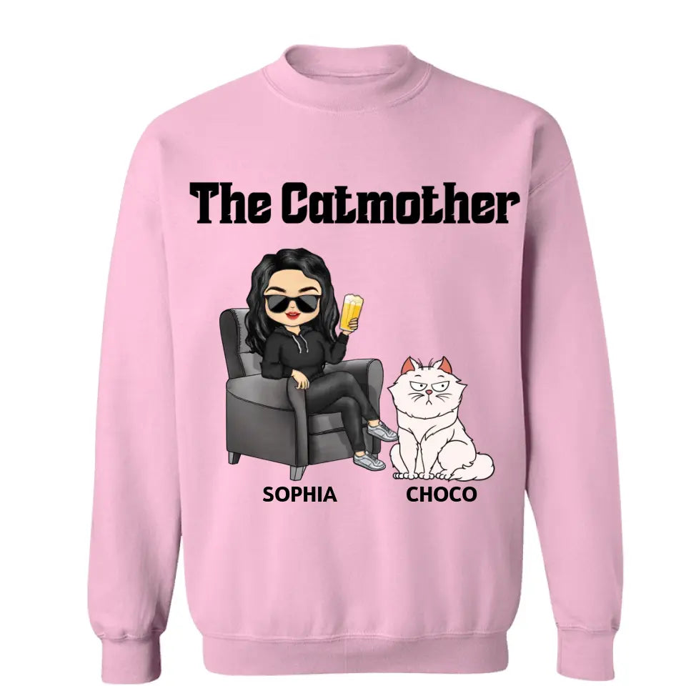 The Cat Mother - Gift For Cat Moms, Cat Lovers, Women - Personalized T Shirt