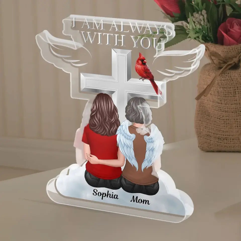 Always With You Family Memorial Keepsake Personalized Acrylic Block Plaque