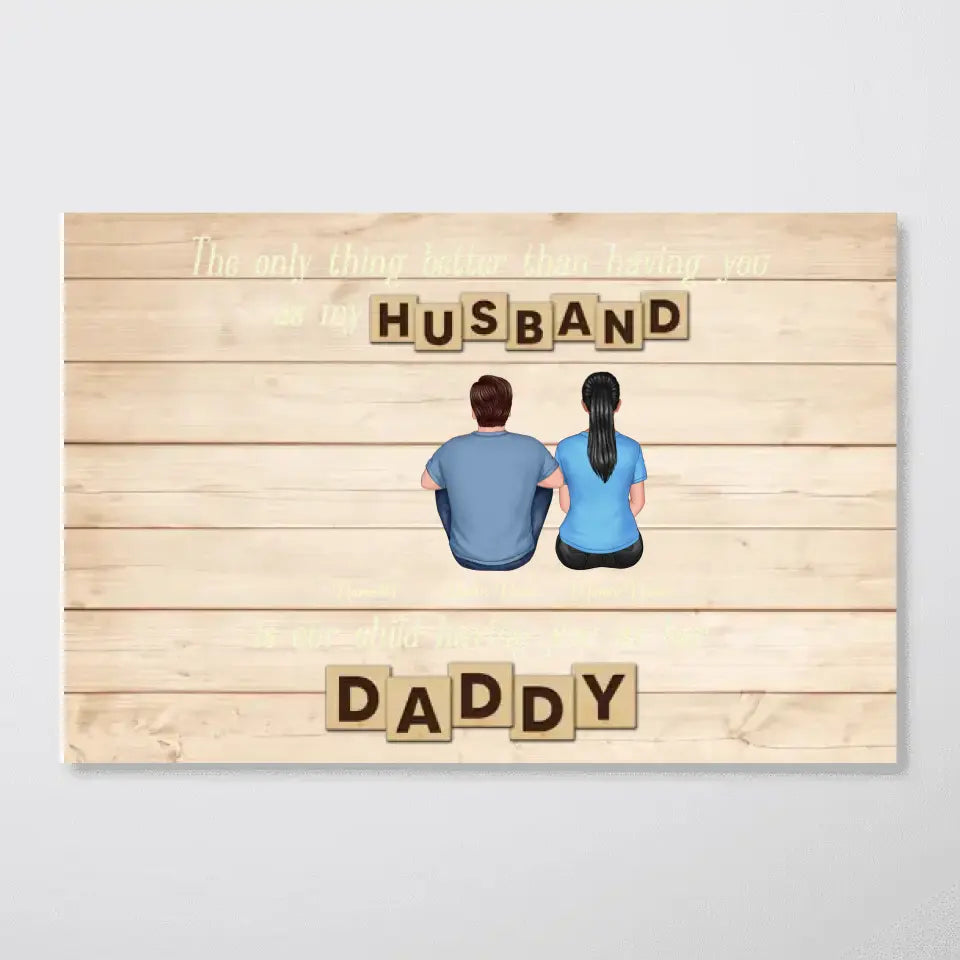 The Only Thing Better Than Father‘s Day Gift for Dad Grandpa, Personalized Horizontal Poster