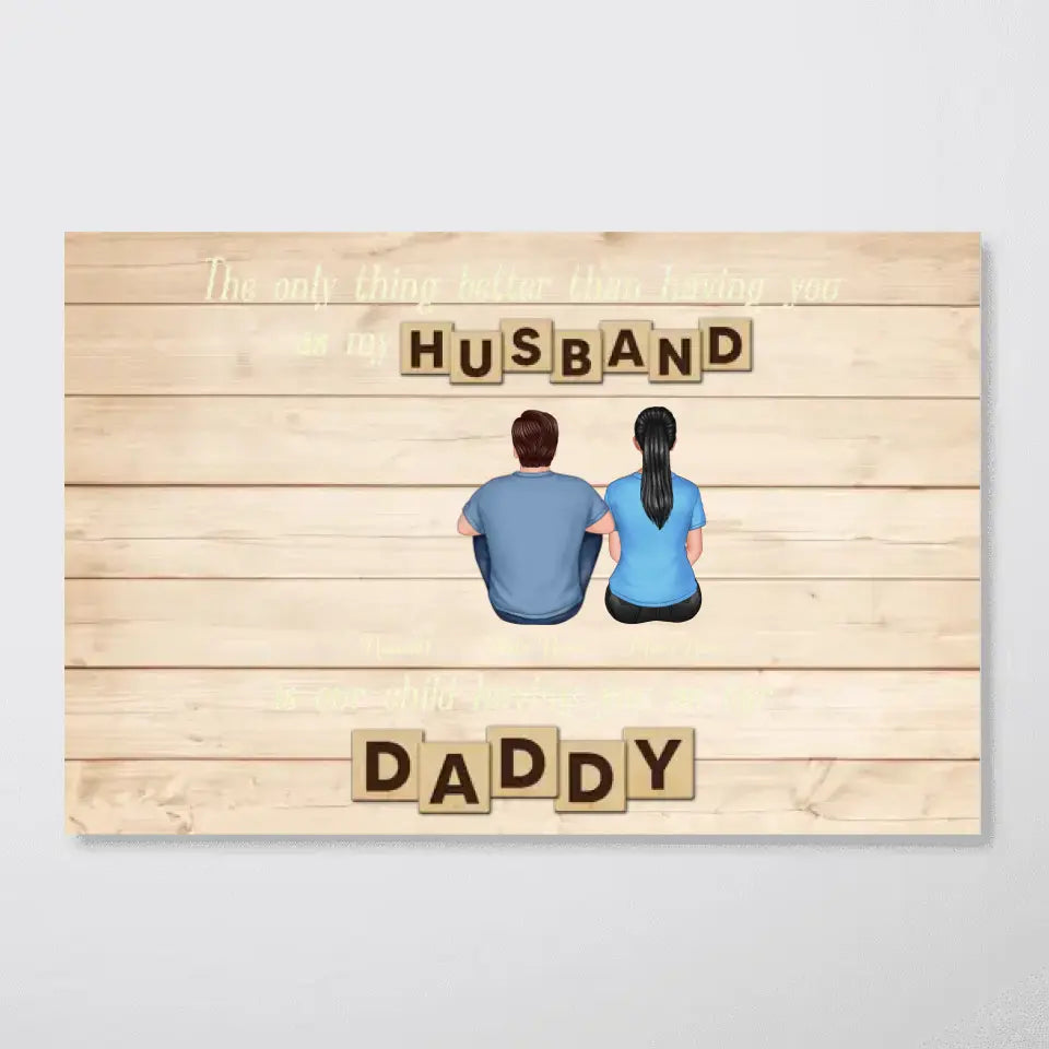 The Only Thing Better Than Father‘s Day Gift for Dad Grandpa, Personalized Horizontal Poster